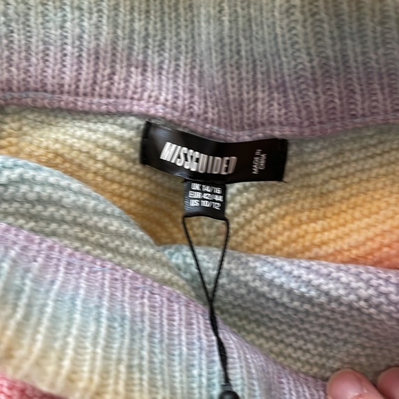NWT Missguided rainbow sherbet skirt - Picture 6 of 6